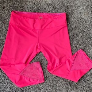 Under Armour - Neon Pink Lace Leggings